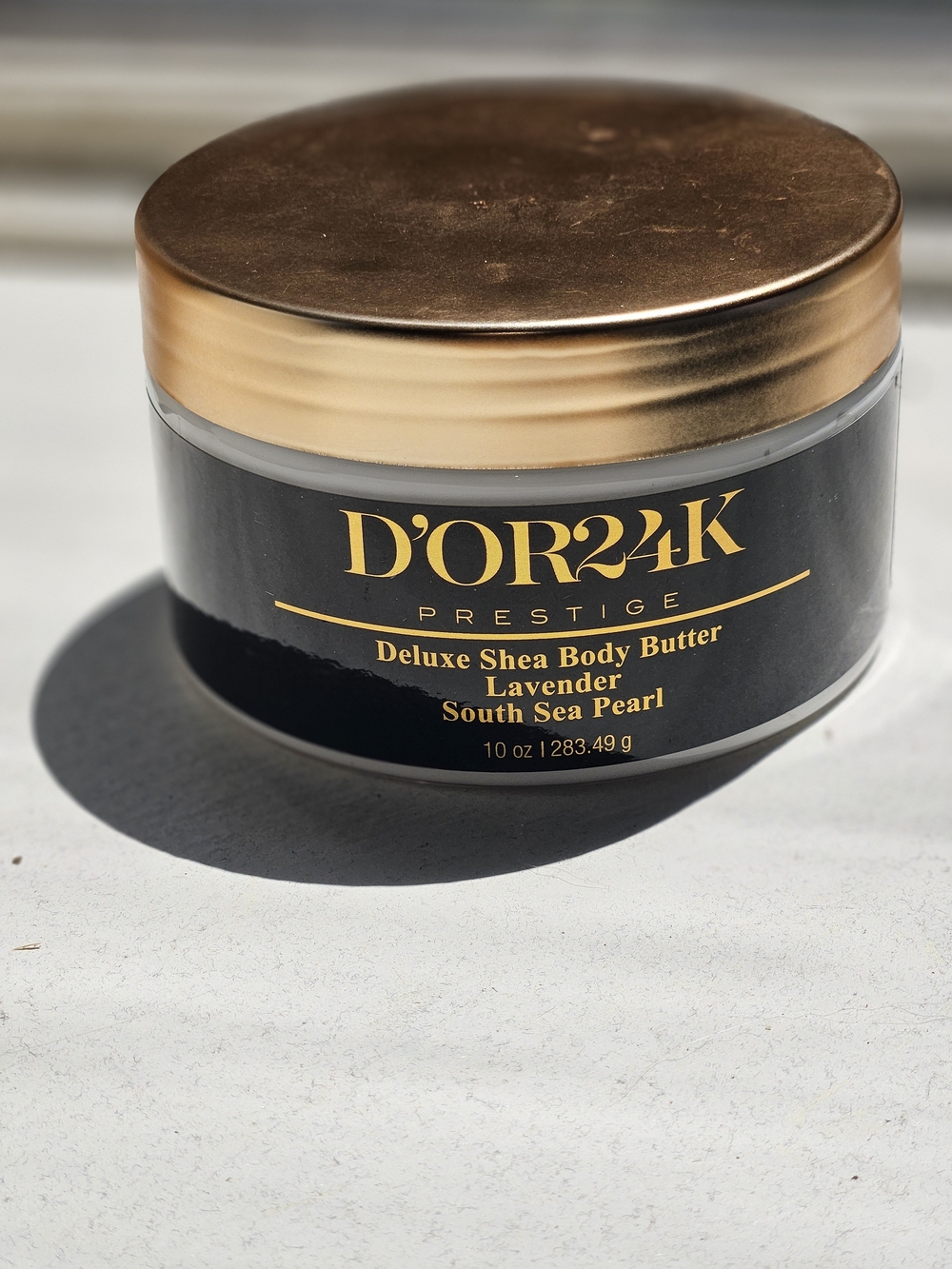 D'OR24K Prestige Deluxe Shea Body Butter Lavender South Sea Pearl 10 oz Sealed